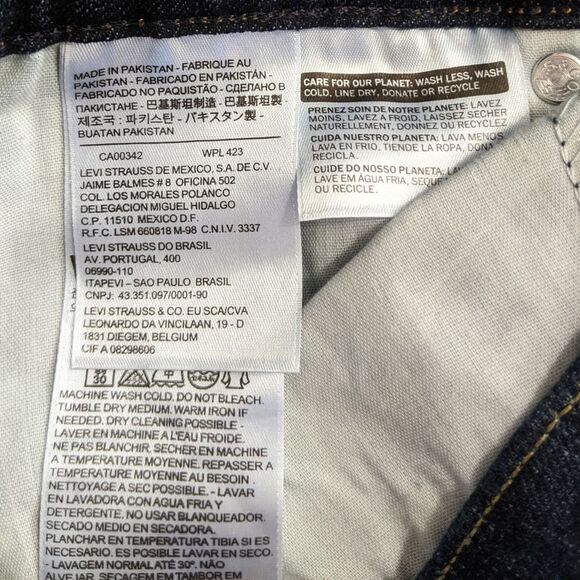 NWT Levi's 515 Bootcut Jeans Womens 4 / 27 in Dark Blue Wash Denim Mid Rise New - Picture 9 of 16